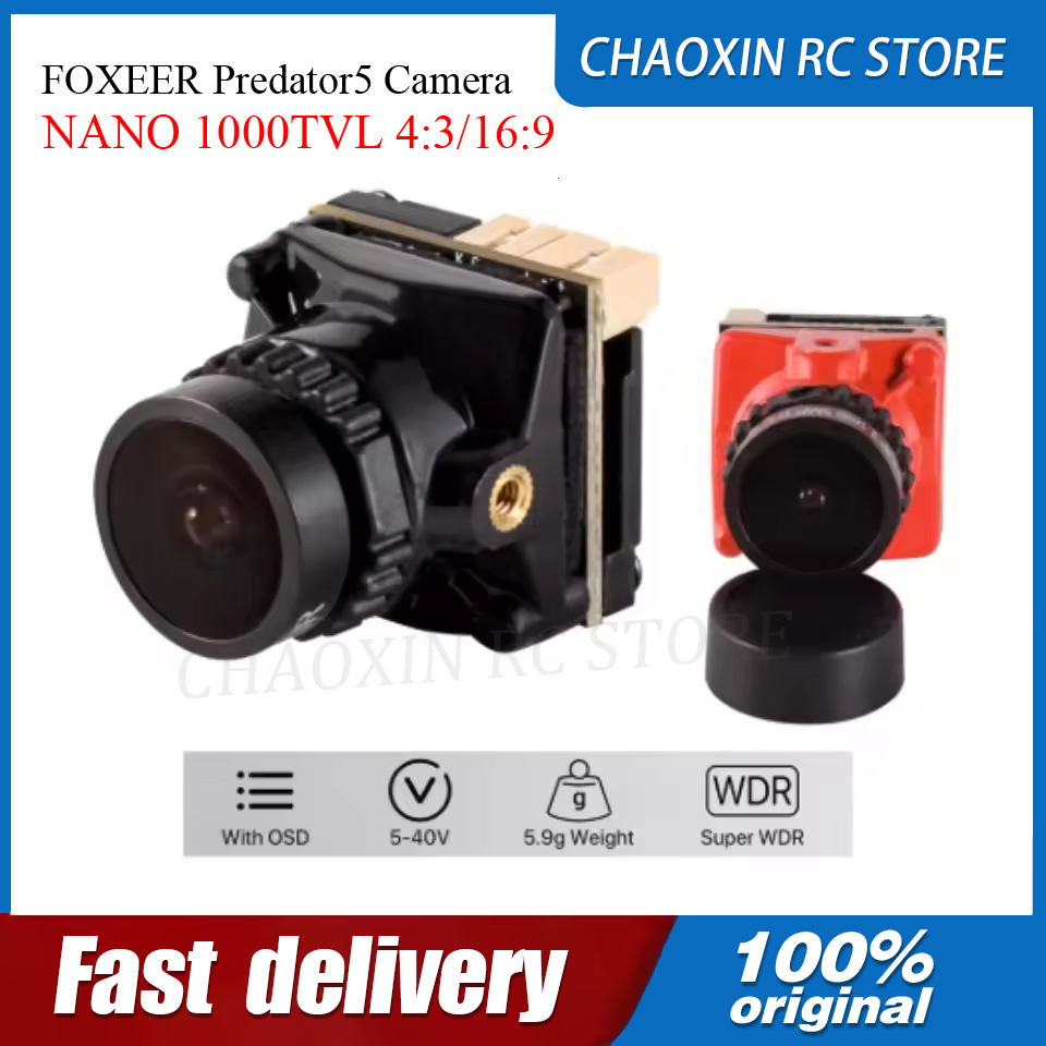 Fpv Camera - FOXEER Predator5 카메라 NANO 1000TVL 4:3/16:9