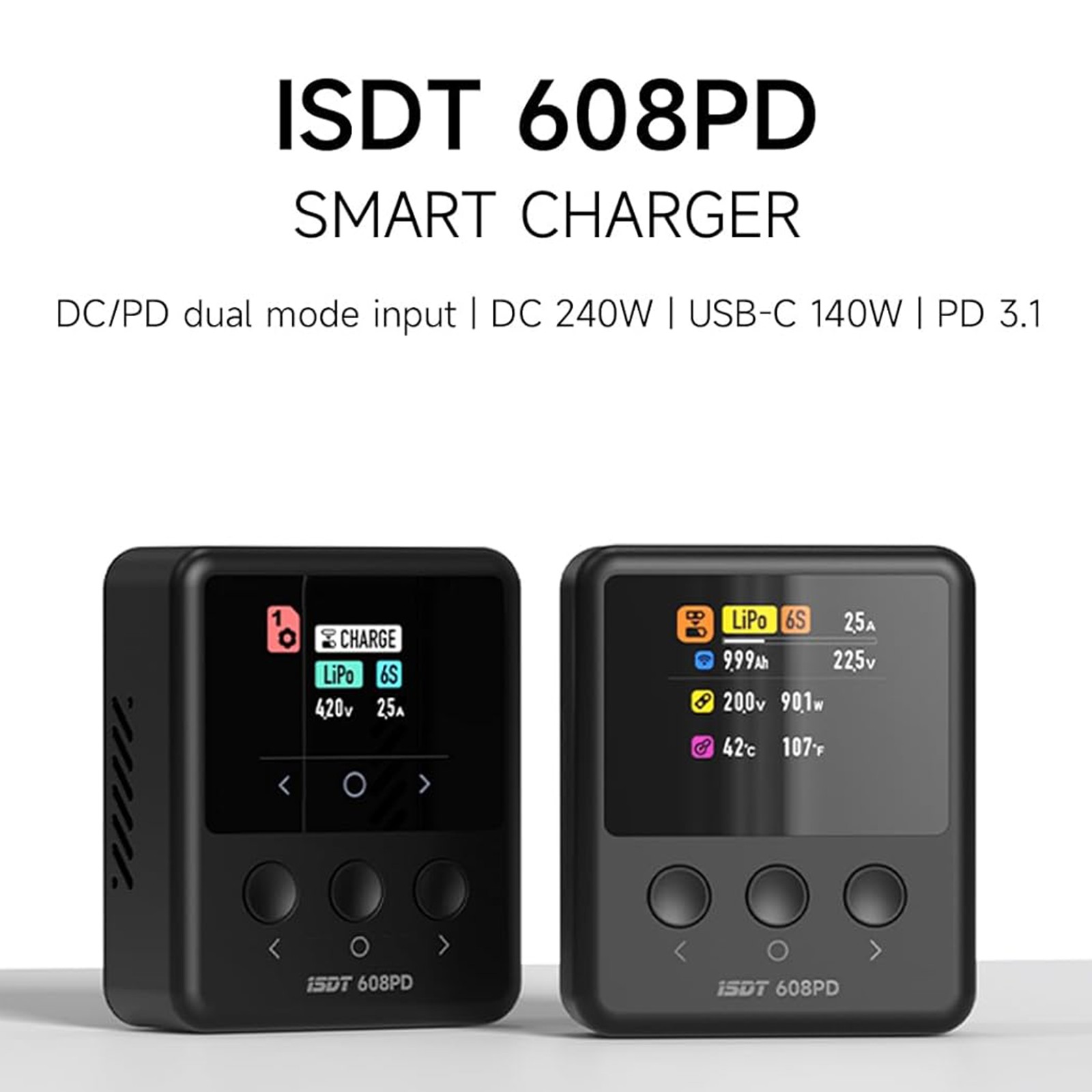 Lipo Battery 6S - ISDT 608PD 스마트 밸런스 충전기 방전기
