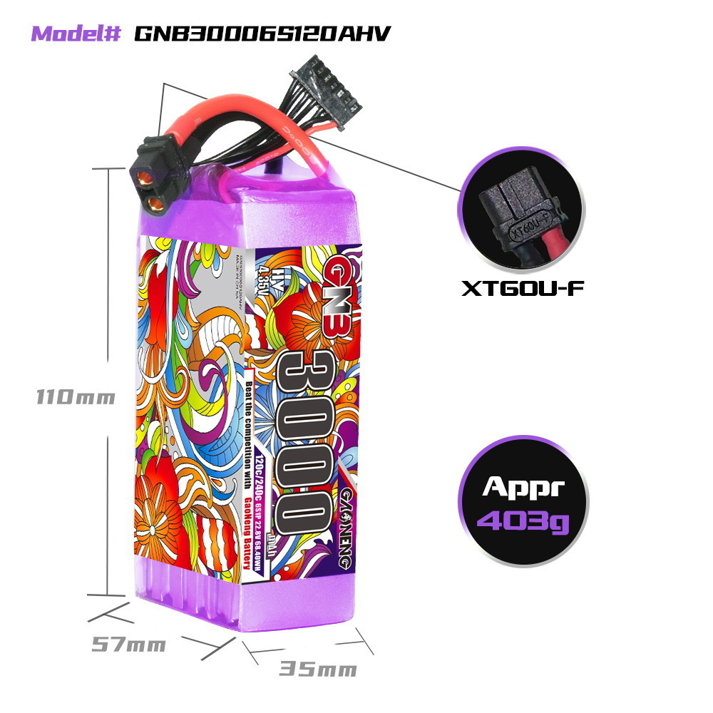 GNB 리포 배터리 6S 22.8V 3000mAh 52 - Lipo Battery 6S 리뷰 및 가격